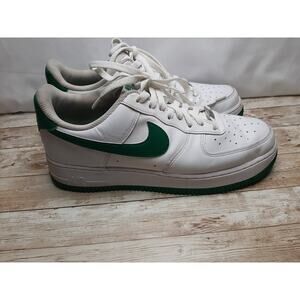 Nike Mens Air Force 1 FJ4146-102 White /Green Sneakers Size 10